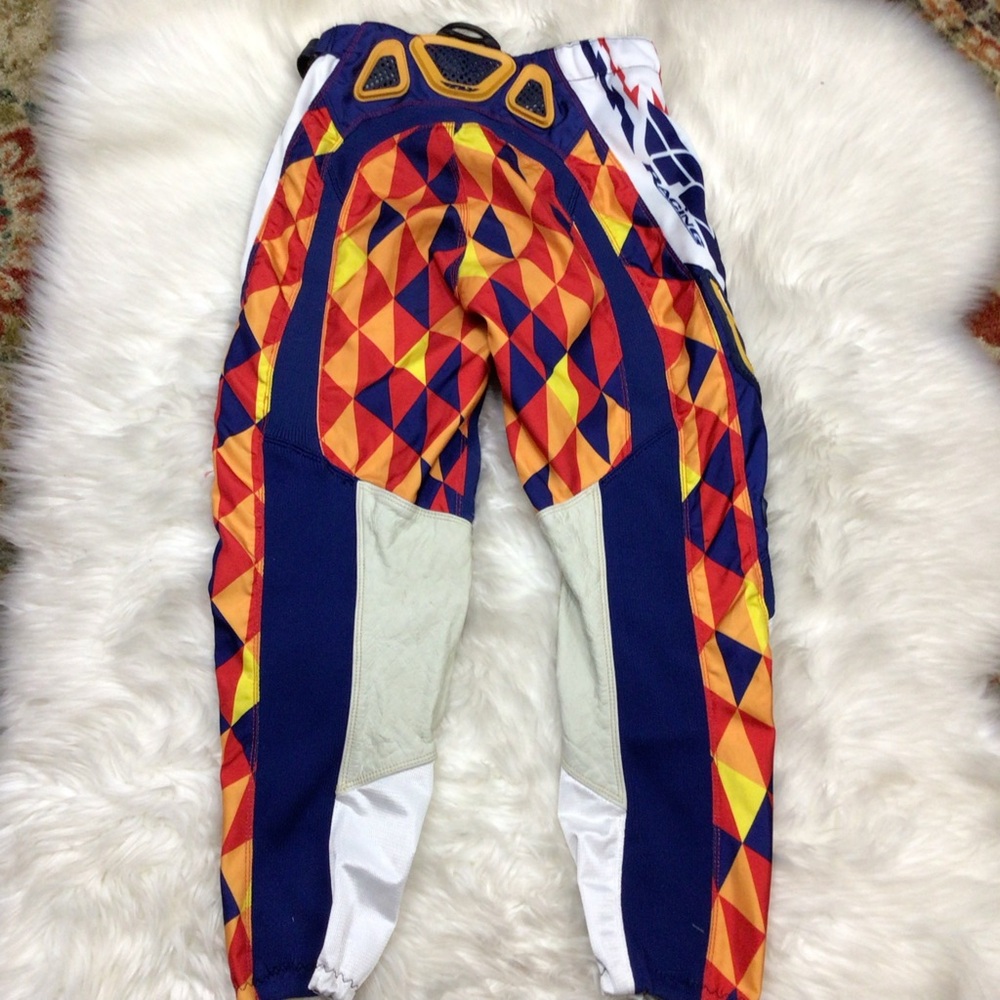 Fly Racing Pants Mens 30 Kinetic Tech Mid Rise Motocross Adjustable Waist - Picture 2 of 10